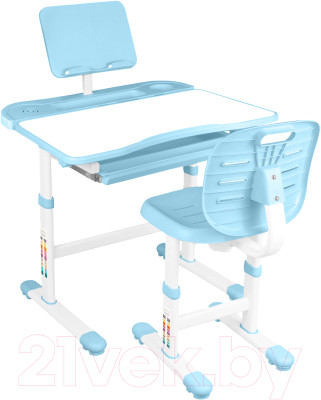 Парта+стул Anatomica Ara с подставкой для книг и выдвижным органайзером - фото 2 - id-p217437237