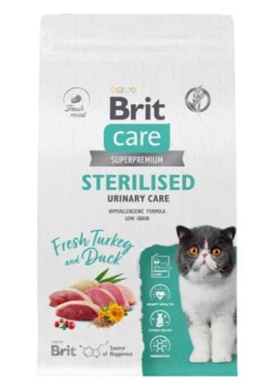 Сухой корм для кошек Brit Care Cat Sterilised Urinary Care 7 кг - фото 1 - id-p220289521