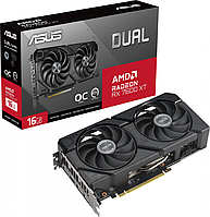 Видеокарта Asus PCI-E 4.0 DUAL-RX7600XT-O16G AMD Radeon RX 7600XT 16Gb 128bit GDDR6 2280/17500 HDMIx1 DPx3