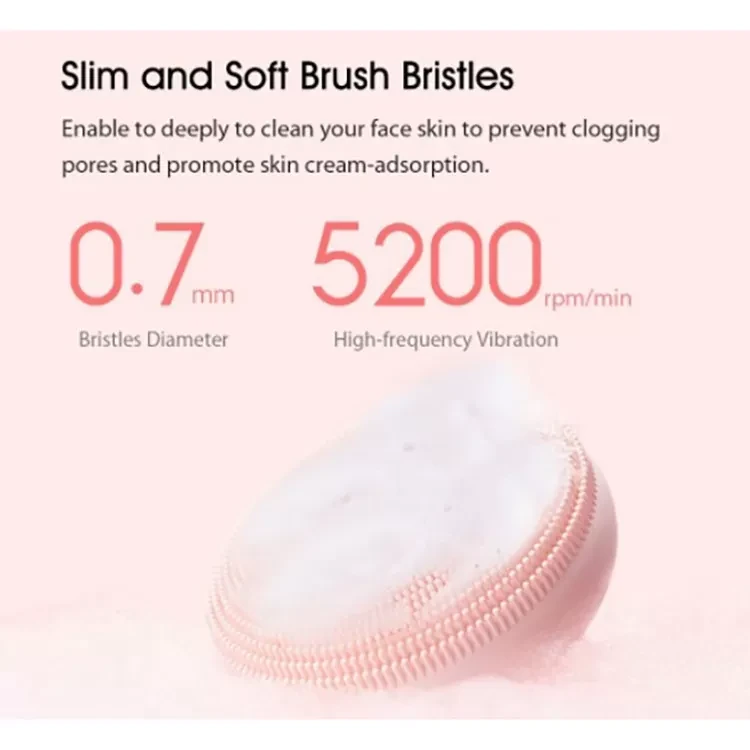 Массажер для чистки лица Xiaomi Mijia Sonic Facial Cleanser Розовый - фото 10 - id-p226738177