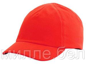 Каскетка защитная RZ ВИЗИОН CAP (укороч. козырек) красная (козырек 55мм) (СОМЗ)