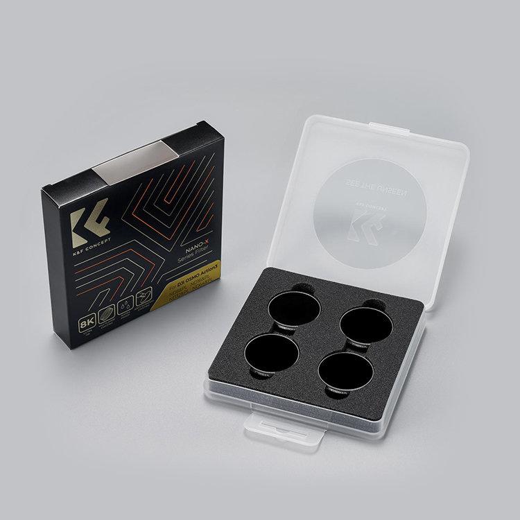 Комплект светофильтров K&F Concept ND HD для DJI Osmo Action 3 (4шт) - фото 6 - id-p226743406