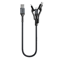 Кабель Nomad Universal 3 in 1 (Type-C/Micro USB/Lightning) 0.3м