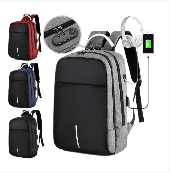 Городской рюкзак "Madma" Кодовый замок / отделение для ноутбука до 17" / USB порт - фото 1 - id-p225502814