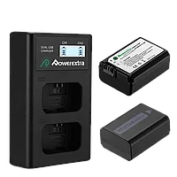 2 аккумулятора NP-FW50 + зарядное устройство Powerextra CO-7131