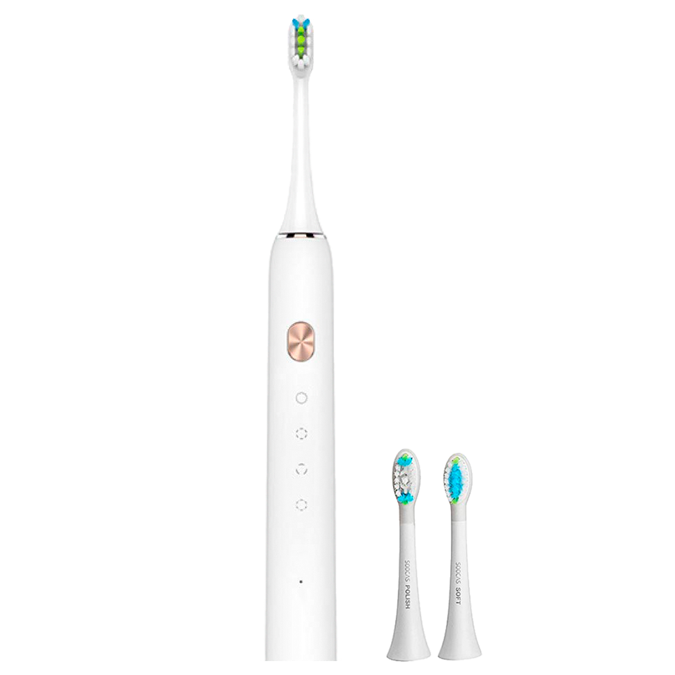 Электрическая зубная щетка Soocas Weeks X3U (в комплекте 2 доп. насадки) Белая - фото 1 - id-p226738486
