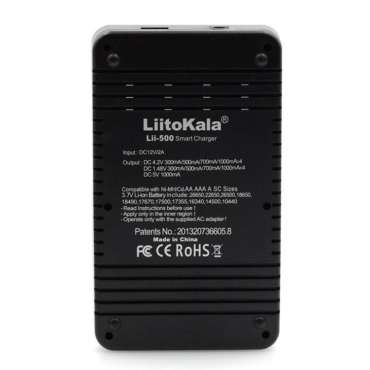 Зарядное устройство LiitoKala Lii-500 LCD Чёрный - фото 6 - id-p226741417