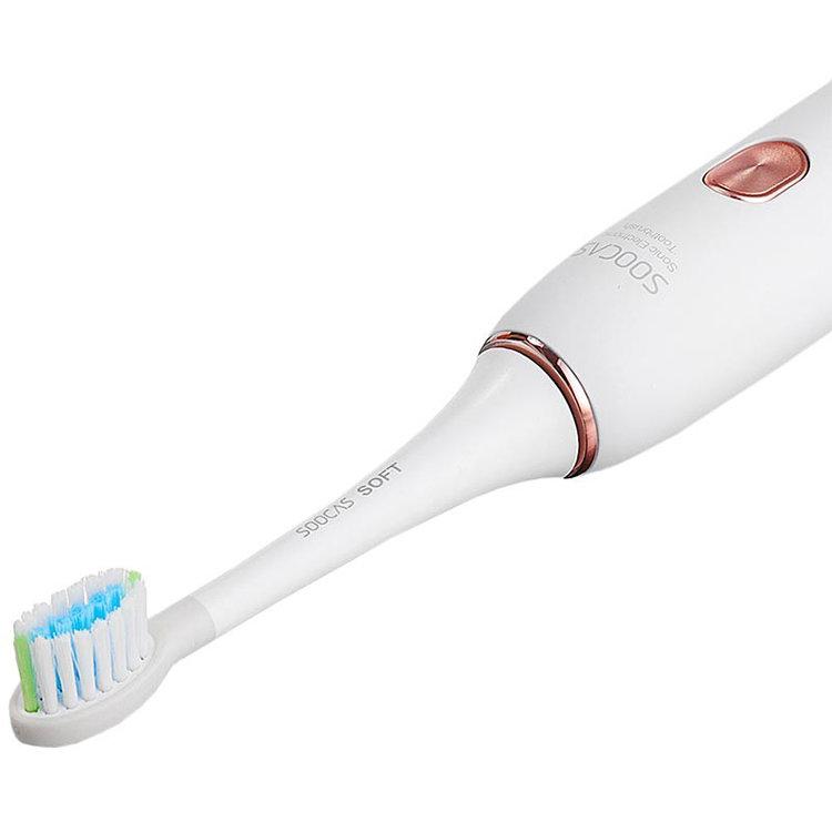 Электрическая зубная щетка Soocas Weeks X3U NEW2 (2 насадки +1 щеточка для лица) Белая - фото 6 - id-p226738629