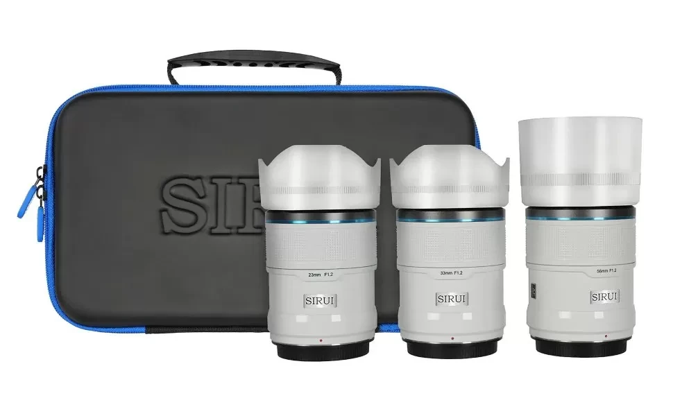 Комплект объективов Sirui Sniper 23/33/56mm F1.2 E-Mount Белый - фото 2 - id-p226744686