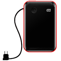 Внешний аккумулятор Baseus Mini S 3A 10000мАч (Type-C кабель) Красный