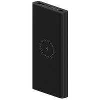Внешний аккумулятор с беспроводной зарядкой Xiaomi Mi Wireless Charger Youth Version 10000 мАч Чёрный
