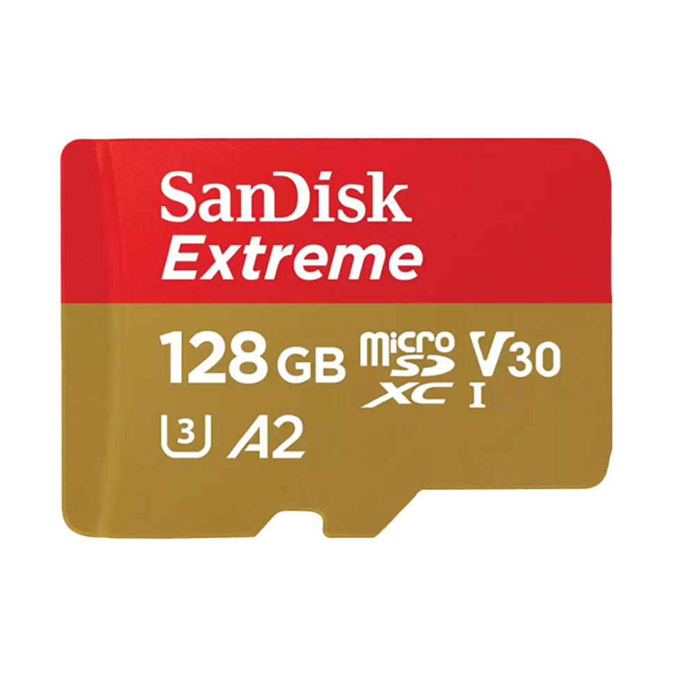 Карта памяти SanDisk Extreme microSDXC 128Gb UHS-I U3 V30 A2 - фото 1 - id-p226761488