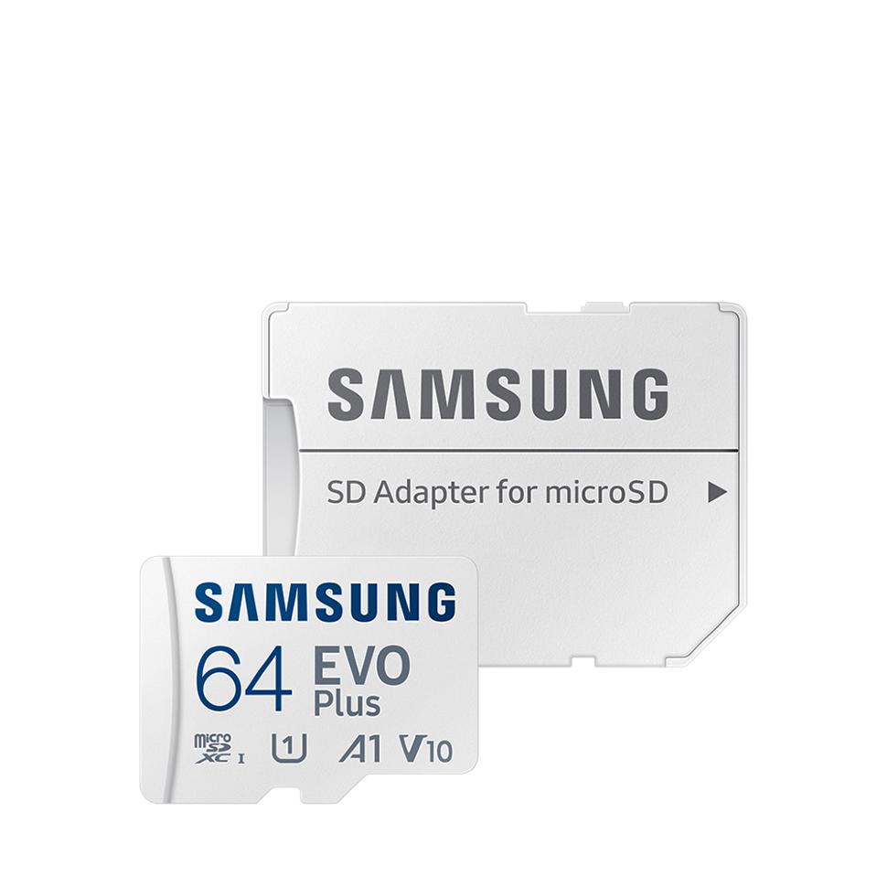 Карта памяти Samsung EVO Plus MicroSDXC 64 Гб A1, V10, UHS-I Class 1 (U1) - фото 1 - id-p226761567