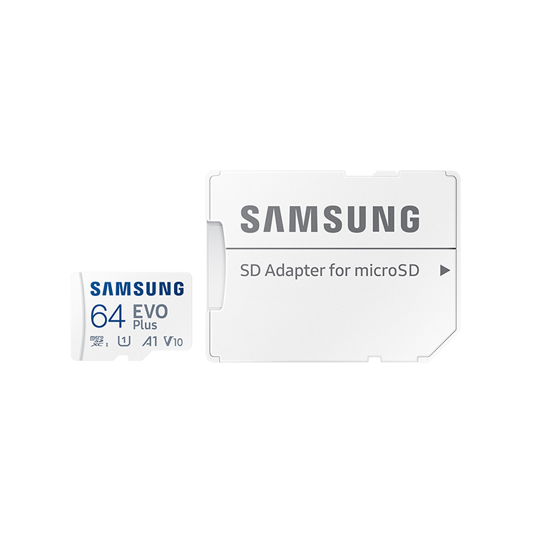 Карта памяти Samsung EVO Plus MicroSDXC 64 Гб A1, V10, UHS-I Class 1 (U1) - фото 2 - id-p226761567