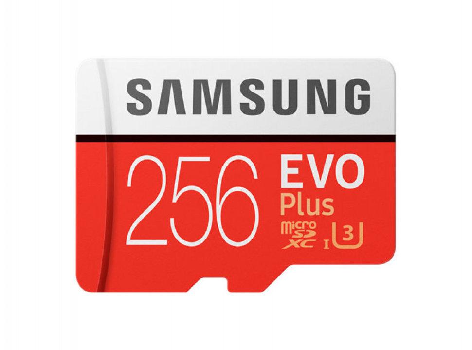 Карта памяти Samsung EVO Plus microSDXC 256Gb GA/RU Class10 UHS-I U3 + SD Adapter - фото 2 - id-p226761585