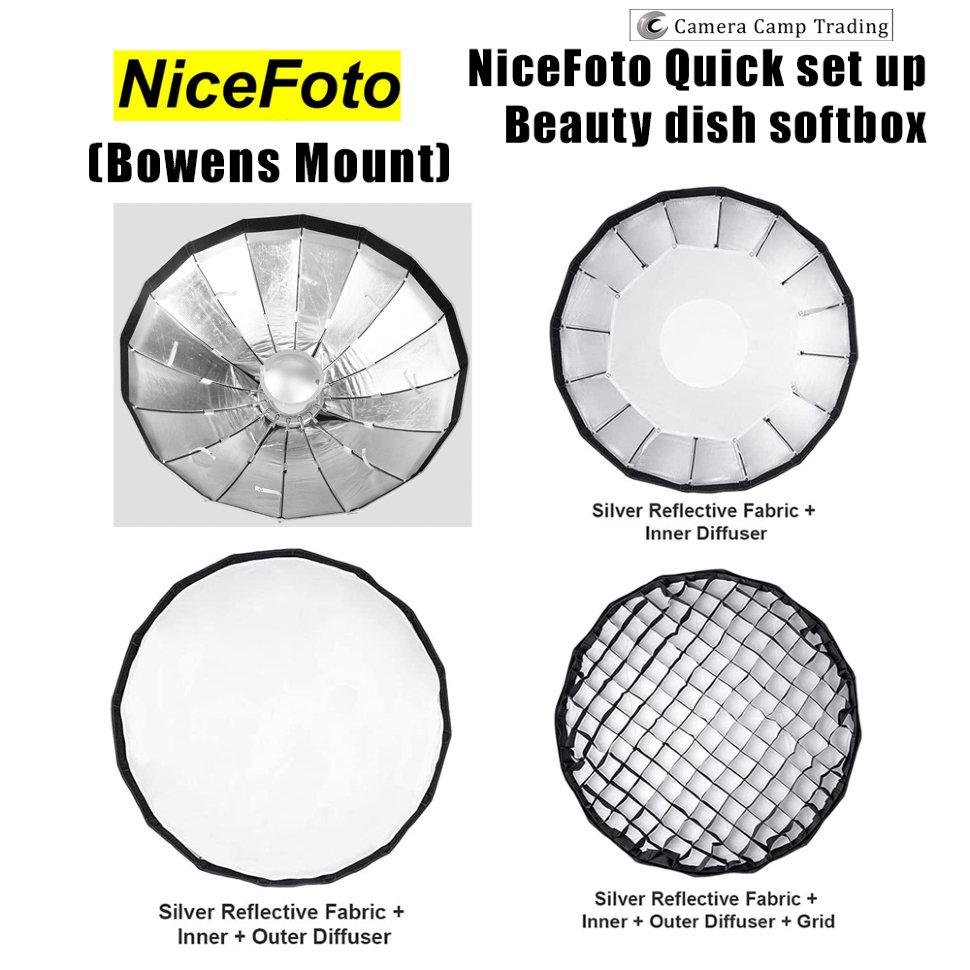 Софтбокс NiceFoto Beauty dish Ø105cm с сотами - фото 9 - id-p226746527