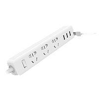 Сетевой фильтр KingMi Power Strip (3 розетки, 3 USB) Белый