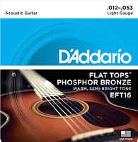 Струны для акустической гитары D'Addario EFT16
