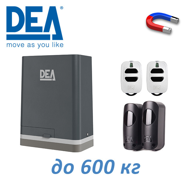 Комплект автоматики для откатных ворот DEA LIVI 6/X/M, с магнитными концевиками