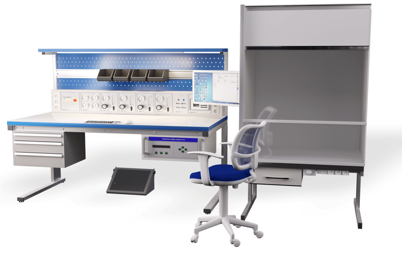 Метрологический стенд для поверки, калибровки и ремонта средств газового анализа