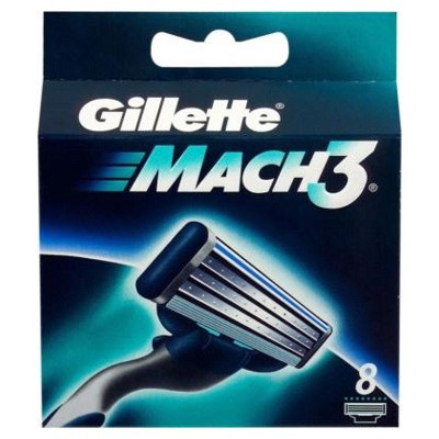 Сменные кассеты для бритья Gillette Mach3 8 шт. - фото 2 - id-p194256973