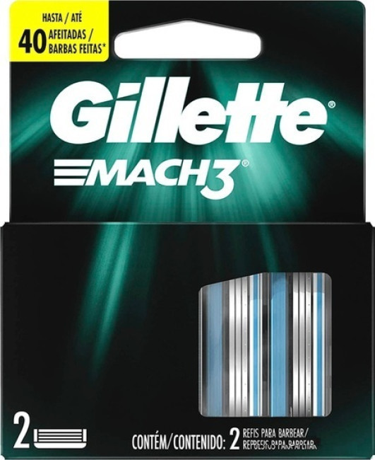 Сменные кассеты для бритья Gillette Mach3 2 шт. - фото 1 - id-p194256974