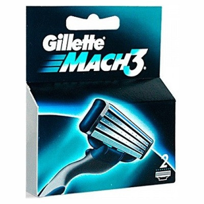 Сменные кассеты для бритья Gillette Mach3 2 шт. - фото 2 - id-p194256974