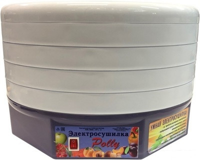 Сушилка для овощей и фруктов Polly 500 Вт бело-фиолетовый - фото 1 - id-p194257206