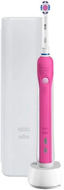 Электрическая зубная щетка Oral-B Pro 1 750 3D White D16.513.1UX (розовый) - фото 2 - id-p211889385