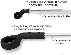 Ключ ударный накидной 24мм TOPTUL AAAV2424, фото 2
