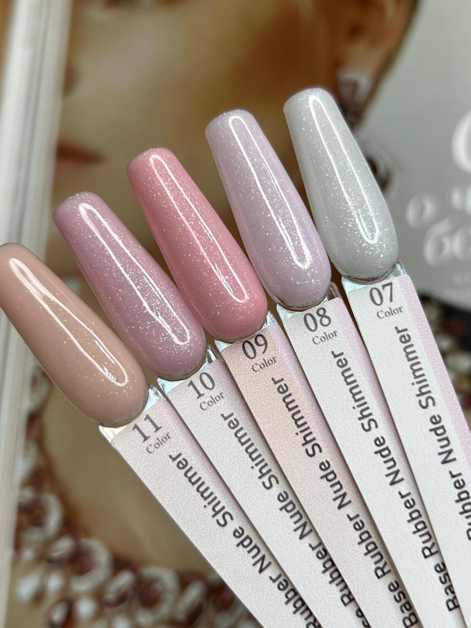 M&K Rubber Base NUDE SHIMMER #08 10мл
