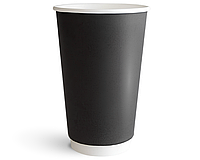 Стакан бумажный thermocup DeepBlack 400мл (500мл) - 20шт.