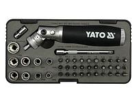 Yato Отвертка с трещёткой + головки и биты (набор 42пр.) CrV (YT-2806) YATO