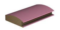 Профиль МДФ П-001 2620х60х19 ПВХ Розовый