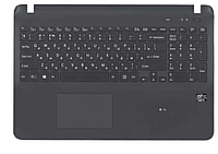 Верхняя часть корпуса (Palmrest) Sony SVF152, черный, с клавиатурой, с подсветкой (с разбора)