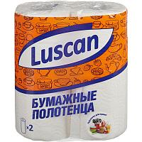 Полотенца бумажные LUSCAN 2-х слойные, с тиснением, 2шт./уп.
