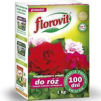 Удобрение Флоровит для роз и декоративно-цветущих кустар. длительного действия 100дн. 1 кг