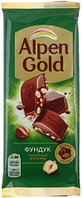 Шоколад Alpen Gold 80 г, «Фундук», молочный шоколад