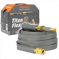 Шланг DAEWOO TitanFlex 40м, 5/8 (15мм) с комплектом для полива