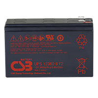 Аккумуляторная батарея для ИБП CSB UPS123606 F1F2 CSB 12В 7.5 Ач
