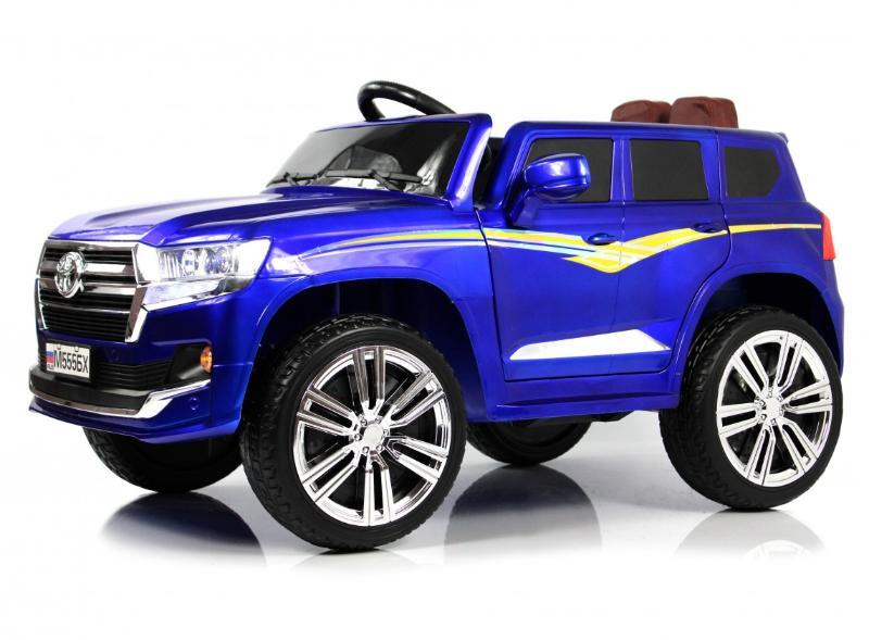 Детский электромобиль RiverToys М555БХ синий глянец