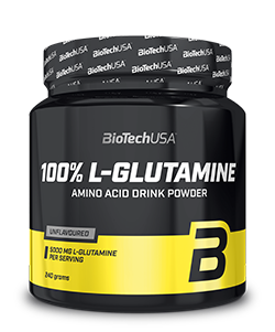 Л-глютамин L-Glutamine, Biotech USA - фото 1 - id-p222636286