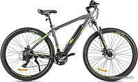 Электровелосипед Eltreco Ultra Max 2022 (серый/зеленый)