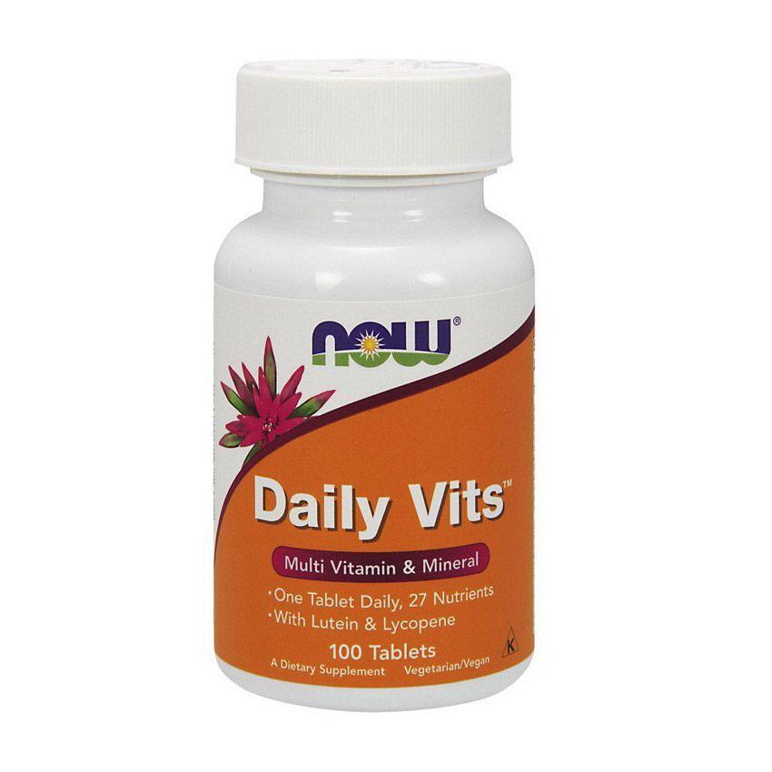 Витамины Daily Vits Multi NOW Foods, 100 таб. - фото 1 - id-p225599880
