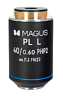 Объектив MAGUS 40HP 40х/0,60 Plan L фазовый PHP2 /1,2 WD 3,5 мм