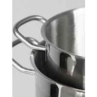 Кастрюля из нержавеющей стали с крышкой на 13,0л, 15,0л, 17,0л