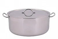 Кастрюля цельнотянутая 40л металлическая крышка ТМ Amet