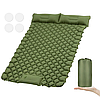 Туристический матрас двухместный SLEEPING PAD 120х200х8см со встроенным насосом и подушкой, фото 5