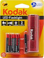 Фонарь KODAK 9-LED Flashlight RED 46lm +3AAA