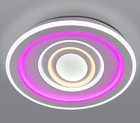 Потолочный светодиодный светильник с цветной подсветкой Евросвет 90214/1